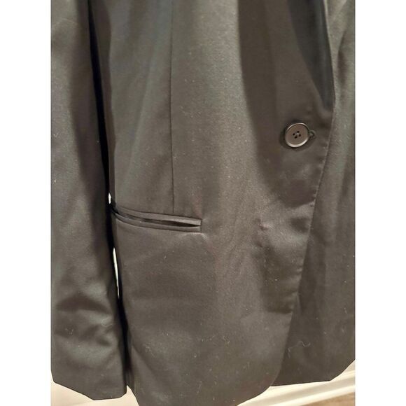 Everlane 100% Wool Classic Black Blazer Size 14 - Picture 7 of 9